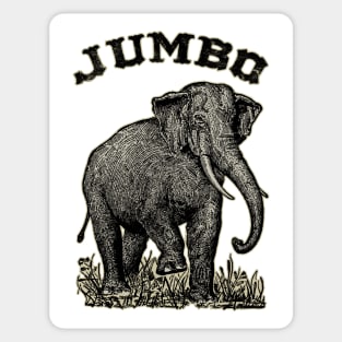 Jumbo the Elephant Vintage Image Dark & Subtle Sticker